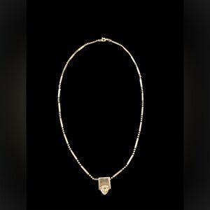 Vintage Sterling 925 zirconia pendant with sterling silver Italy  chain